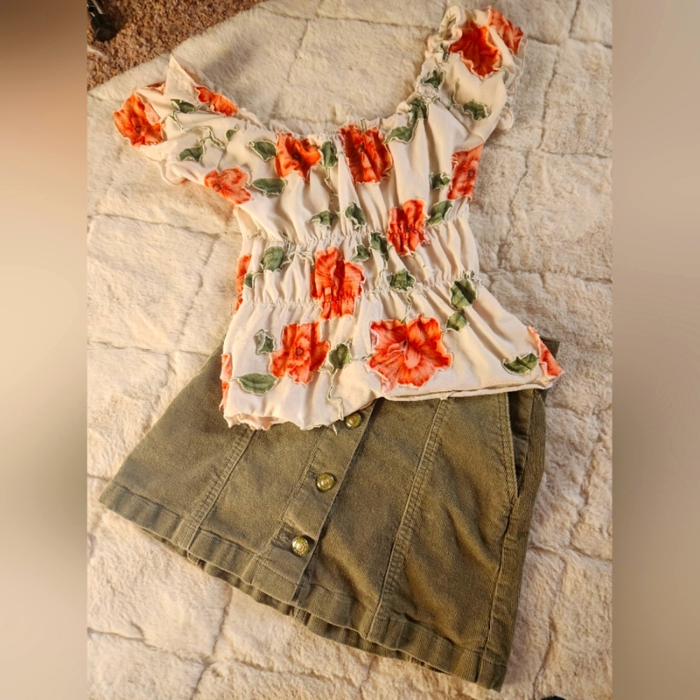 Abercrombie and Fitch pencil skirt with matching top